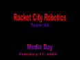 Rocket City Robotics PowerPoint PPT Presentation