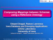 Composing Mappings between Schemas using a Reference Ontology