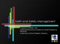 Meth and Safety Management PowerPoint PPT Presentation
