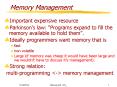 Memory Management PowerPoint PPT Presentation