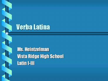 Verba Latina