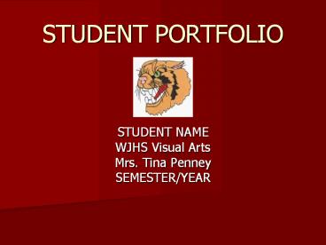 STUDENT PORTFOLIO