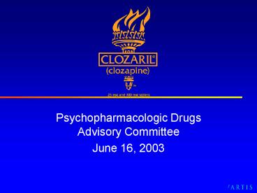 Psychopharmacologic Drugs Advisory Committee