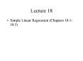 Simple Linear Regression (Chapters 18.1-18.5) PowerPoint PPT Presentation