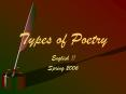 Types of Poetry PowerPoint PPT Presentation