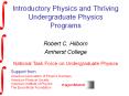 Introductory Physics and Thriving Undergraduate Physics Programs PowerPoint PPT Presentation
