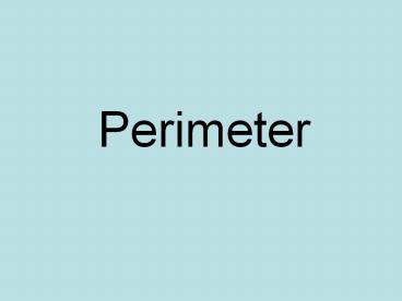Perimeter