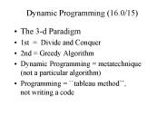 Dynamic Programming (16.0/15)