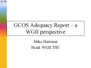 GCOS Adequacy Report 