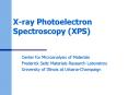 Xray Photoelectron Spectroscopy XPS PowerPoint PPT Presentation