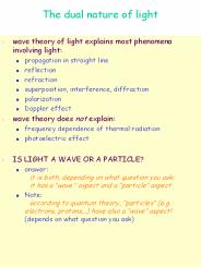 The dual nature of light