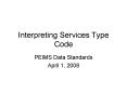 Interpreting Services Type Code PowerPoint PPT Presentation