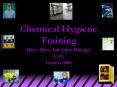 Chemical Hygiene Training PowerPoint PPT Presentation