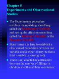 The Experimental procedure involves manipulating something called the Explanatory Variable and seein PowerPoint PPT Presentation