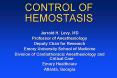CONTROL OF HEMOSTASIS PowerPoint PPT Presentation