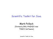 Scientific Toolkit for Java'