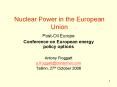 Nuclear Power in the European Union PowerPoint PPT Presentation