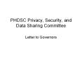 PHDSC Privacy, Security, and Data Sharing Committee PowerPoint PPT Presentation
