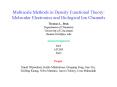 Multiscale Methods in Density Functional Theory: PowerPoint PPT Presentation