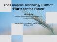 The European Technology Platform PowerPoint PPT Presentation