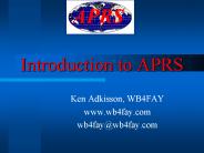Introduction to APRS