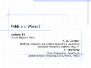 Fields and Waves I