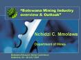 Botswana Mining Industry overview PowerPoint PPT Presentation