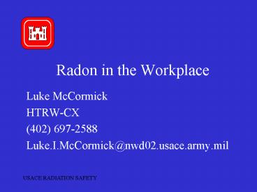 Radon in the Workplace