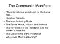 The Communist Manifesto PowerPoint PPT Presentation