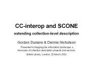 CC-interop and SCONE extending collection-level description
