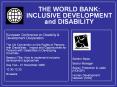 THE WORLD BANK: INCLUSIVE DEVELOPMENT and DISABILITY PowerPoint PPT Presentation