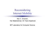 Reconsidering Internet Mobility