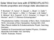 Solar Wind Iron Ions with STEREO/PLASTIC: