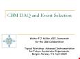 CBM DAQ and Event Selection PowerPoint PPT Presentation