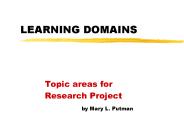 LEARNING DOMAINS