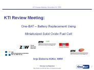 KTI Review Meeting: