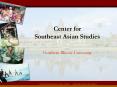 Center for Southeast Asian Studies PowerPoint PPT Presentation
