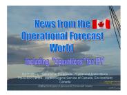 News from the