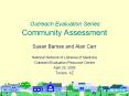 Outreach Evaluation Series: Community Assessment PowerPoint PPT Presentation