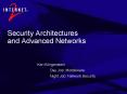 Security Architectures and Advanced Networks PowerPoint PPT Presentation