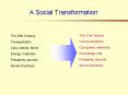 A Social Transformation PowerPoint PPT Presentation