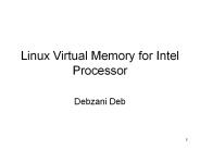 Linux Virtual Memory for Intel Processor