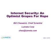 Internet Security: An Optimist Gropes For Hope
