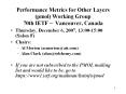 Performance Metrics for Other Layers (pmol) Working Group 70th IETF  PowerPoint PPT Presentation