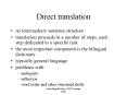 Direct translation PowerPoint PPT Presentation