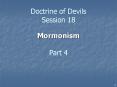 Doctrine of Devils Session 18 PowerPoint PPT Presentation