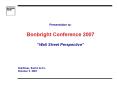Presentation to: Bonbright Conference 2007 Wall Street Perspective PowerPoint PPT Presentation