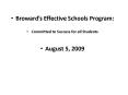 Browards Effective Schools Program: PowerPoint PPT Presentation