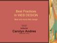 Best Practices In WEB DESIGN Best and worst Web design PowerPoint PPT Presentation