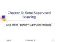Chapter 8: Semi-Supervised Learning PowerPoint PPT Presentation